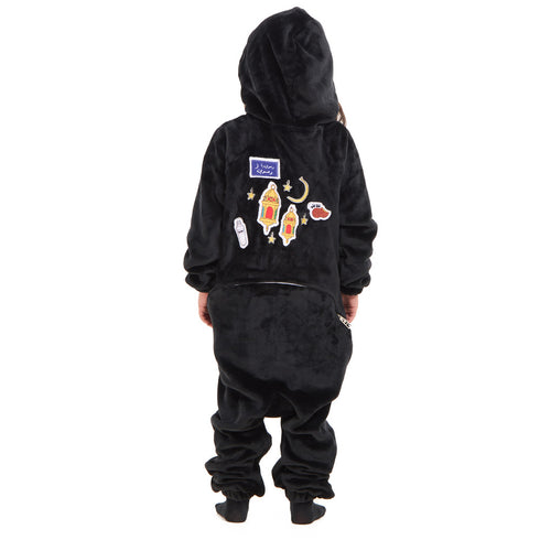Snuggs Kids Blanket Onesie Black فانوس رمضان